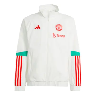 (XXL) Man Utd Presentation Jacket (White) - Kids