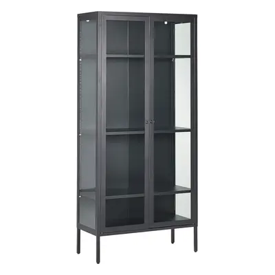 Display Cabinet HARTY Metal cm cm Black