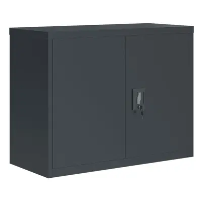 (anthracite, x x cm) vidaXL Office Cabinet Steel Filing Storage File Cabinet Cupboard Under Desk