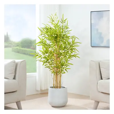 (120CM) Artificial Bamboo Tree with Plastic Planter & Moss