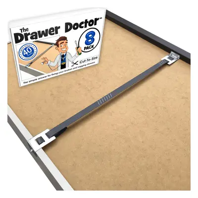 - Pack Drawer Doctor Kit - Mend Broken Buckled Draw - Drawer Strengthener Supports - Fix A Drawe