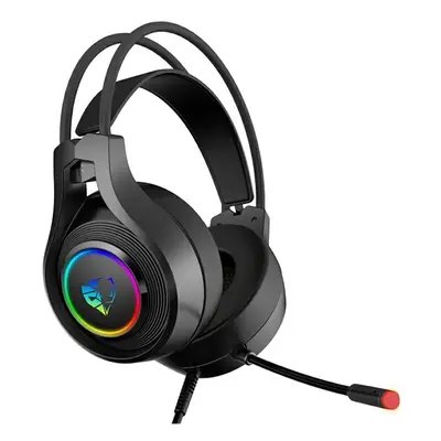 Gaming Headset Virtual 7.1 Channel 50mm Unit Color Breathing Light Flexible Microphone for PC