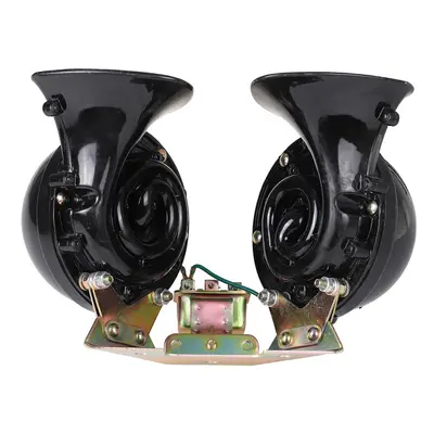 (2pcs) 12/24V 115db Air Snail Twin Dual Horn Loud Camper Waterproof For Motorcycle Yacht Car Lor