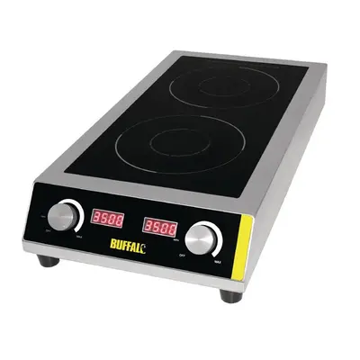 Buffalo Heavy Duty Double Induction Hob 7kW