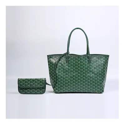 (green, large) UK Goyard Dog Tooth Bag Large Capacity Tote Mother Bag Handbag Gifts Women NEW