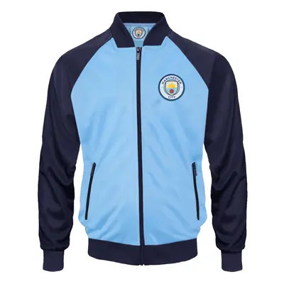 (8-9 Years) Manchester City FC Official Football Gift Boys Retro Track Top Jacket