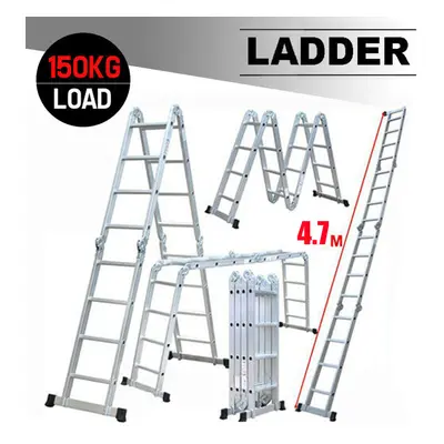 4.7M Heavy Duty Multi-Purpose Folding Aluminium Ladder Platform