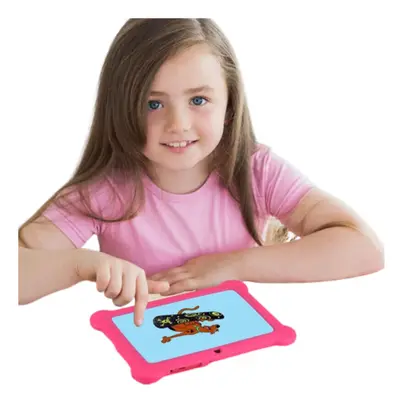 (Pink) Kids 7-inch Android Touch Screen Tablet with Case