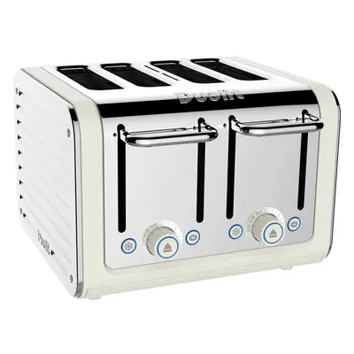 Dualit Architect 4 Slice Toaster - Canvas White / Stainless Steel