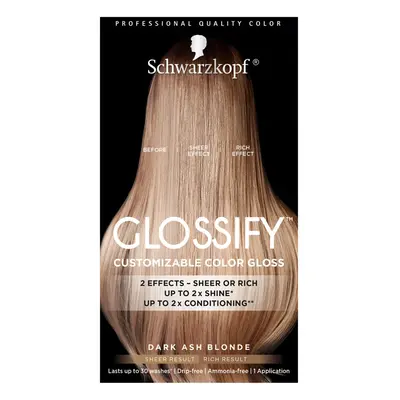 Schwarzkopf Glossify Customizable Color Gloss, Dark Ash Blonde