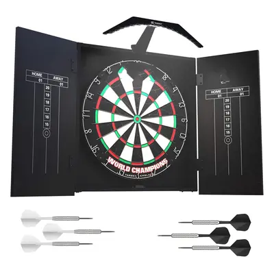 Darts Arc Dartboard Lighting System Home Cabinet Set - Includes World Champions Dartboard and Se