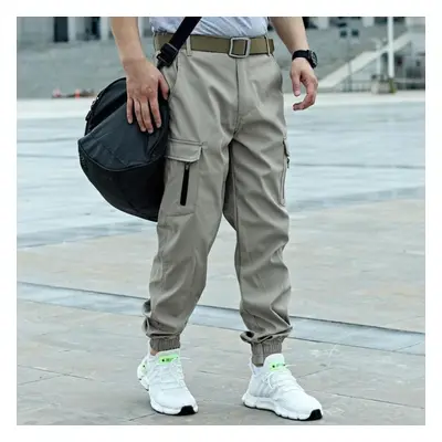 (khaki, XXXL) Autumn Tactical Overalls Men&apos;s Stretch Leggings Breathable Outdoor Overalls C