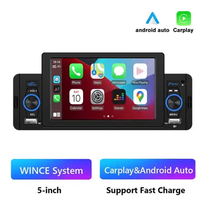 (as the picture, car mp5 player only) Car Radio Din Carplay Android Auto Multimedia Player Bluet