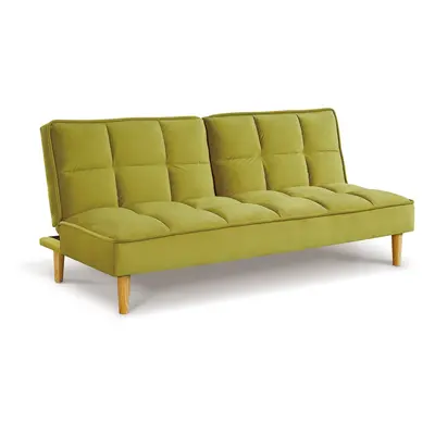 (Lime) Manhattan Stylish Seater Velvet Sofa Bed