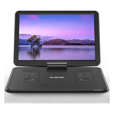 17.5" Portable DVD Player with 15.6" Large HD Screen, Hours Rechargeable Battery, Support USB/SD