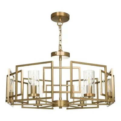 Bowi Cylindrical Ceiling Pendant Lamp Gold, Light, E14