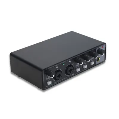 Professional Audio Interface Sound Card Phantom Power Electric Guitar Sound Mixer Mixing Console