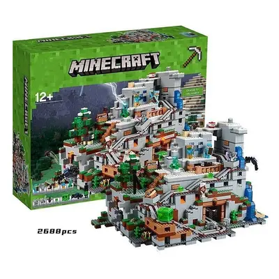 Minecraft Building Set 2688pcs The Mountain Cave Minecraft My World Series