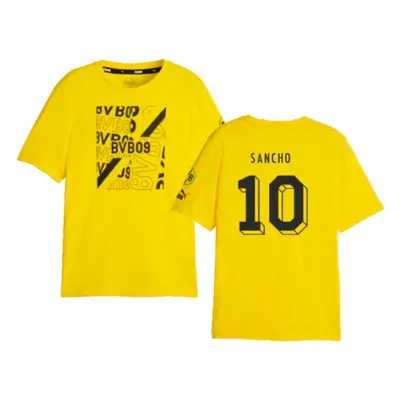 (XL) Borussia Dortmund FtblCore Graphic Tee (Yellow) (Sancho 10)