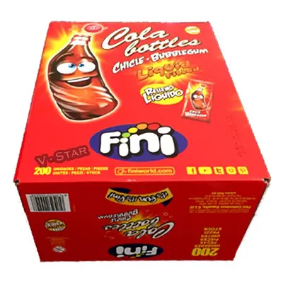 FINI COLA Bottles Liquid Filled Bubblegum Retro Sweets & Candy (200)