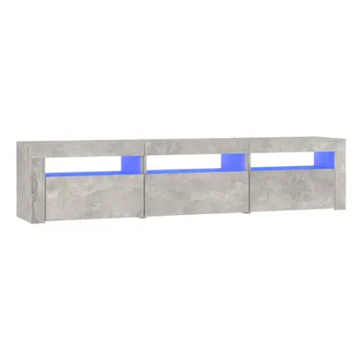 (concrete grey, x x cm) vidaXL TV Cabinet with LED Lights Media Unit TV Stand Multi Colours/Size