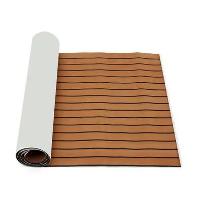 2700x900mm Self Adhesive Marine Boat Synthetic EVA Foam Floor Yacht Teak Deck Sheet Dark Brown