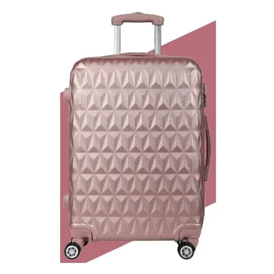 (20'' ROSE GOLD) Hard Shell Suitcase Lightweight hand Carry Cabin