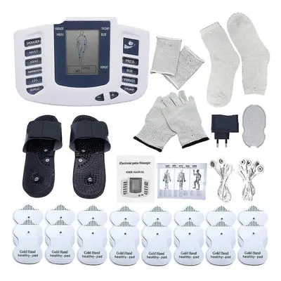 Electric Tens Muscle Stimulator Digital Muscle Therapy Full Body Massager(with Slippers)