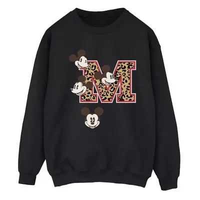 (L, Black) Disney Womens/Ladies Mickey Mouse Faces Sweatshirt