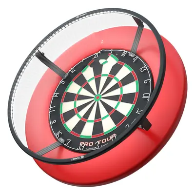 (Corona) Black Frame | White LED Dart Board Surround Ring Light | Available with Pro Tour Dartbo