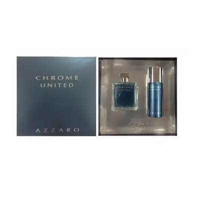 Azzaro Chrome United Pcs Set: 3.4 Edt Sp + Oz Deodorant Sp