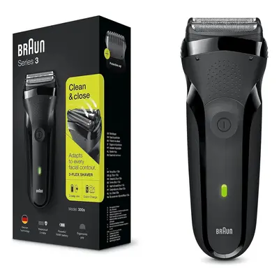 Braun Series3 300s Men Electric Clean Shaver Rechargeable Waterproof Razor Black