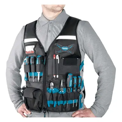 Makita E-05636 Adjustable Multi Pocket Workers Vest Gilet - Universal Size