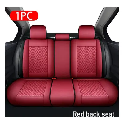 (red, 1pc rear front) Seametal All-inclusive Car Seat Covers Luxury Leather Car Seat Cover Cushi