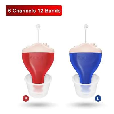 (red,blue) Mini Invisible Hearing Aids Invisible Wireless Digital Sound Audio Amplifier For Seni