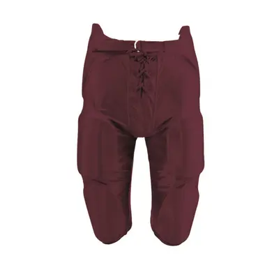 FB PANTS-DAZZLE W/PADS-YOUTH-MAROON-2X