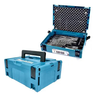 Makita Piece SDS Plus Drill Bit + Bullet Cold Flat Chisel Set + Makpac Case