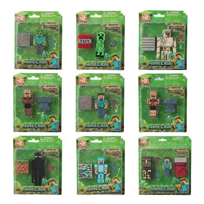 (9 Set) Minecraft Action Figure Set