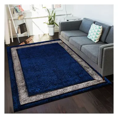 (Blue (Trani), x cm) New Modern Shaggy Area Rugs Hallway Runner Living Room Bedroom Carpet Floor