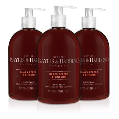 Baylis & Harding Black Pepper and Ginseng Hand Wash for Men ml Pack of (Packaging May Vary)