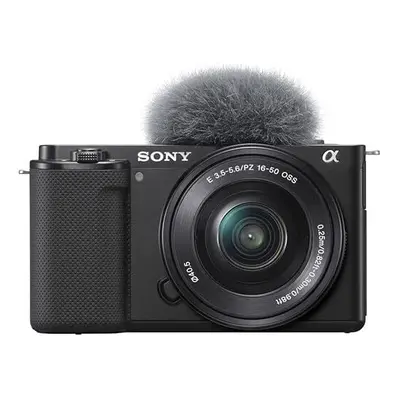 Sony ZV-E10 Mirrorless Camera with 16-50mm Lens (ILCZV-E10L) (Black)