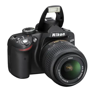 Nikon D3200 Digital SLR with 18-55mm VR II Lens - Black