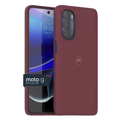 Motorola Moto G Stylus 5G Marsala Red Protective Case - Slim Fit Shock Absorbing Camera Protecto