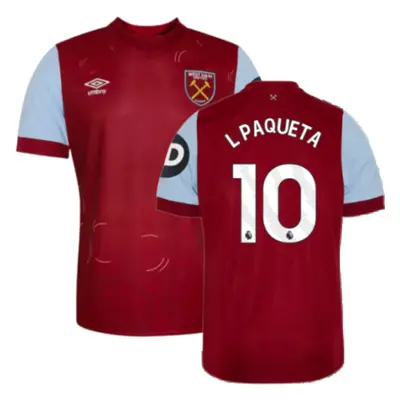 (XLB) West Ham Home Shirt (Kids) (L PAQUETA 10)