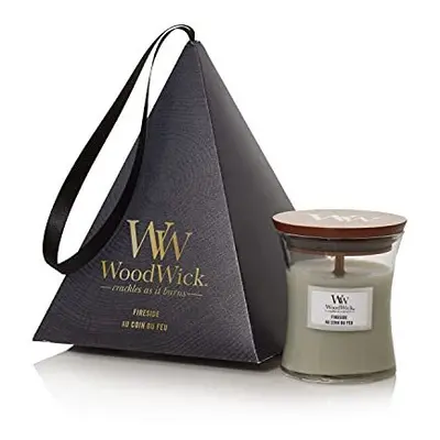 WoodWick Scented Candles Gift Set | Fireside Mini Hourglass Scented Candle with Crackling Wick |