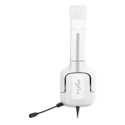 (White) Gaming Headset Support 8-Level Stretch Adjustment Noise Reduction Earphones With MIC for