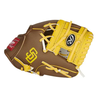 Rawlings MLB Team Logo Youth Glove Series San Diego Padres Brown