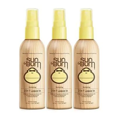 Sun Bum Revitalizing in Leave In Hair Conditioner, 1.5 oz, pack of