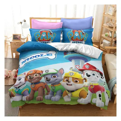 (Style 29, Double (200X200CM)/3PCS) Paw Patrol Dog Bedding Single Double Duvet Cover