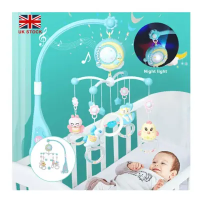 Musical Crib Bed Bell Toy Cot Stars Dreams Light Nusery Lullaby Toy